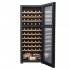 Sealey Baridi 55 Bottle Dual Zone Wine Cooler, Fridge with Digital Touch Screen Controls, Wooden Shelves & LED Light, Black