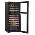 Sealey Baridi 55 Bottle Dual Zone Wine Cooler, Fridge with Digital Touch Screen Controls, Wooden Shelves & LED Light, Black