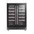 Sealey Baridi 40 Bottle/120 Can Under-Counter/Freestanding Dual Zone Wine Fridge & Cooler 60cm