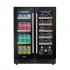 Sealey Baridi 40 Bottle/120 Can Under-Counter/Freestanding Dual Zone Wine Fridge & Cooler 60cm