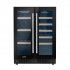 Sealey Baridi 40 Bottle/120 Can Under-Counter/Freestanding Dual Zone Wine Fridge & Cooler 60cm