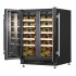 Sealey Baridi 40 Bottle/120 Can Under-Counter/Freestanding Dual Zone Wine Fridge & Cooler 60cm