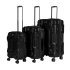 Sealey Dellonda Lightweight ABS Luggage Set 3pc - Black