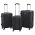 Sealey Dellonda Lightweight ABS Luggage Set with TSA Lock - Black