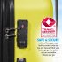 Sealey Dellonda Lightweight ABS Luggage Set with TSA Lock - Yellow