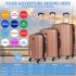 Sealey Dellonda Lightweight ABS Luggage Set with TSA Lock - Rose Gold