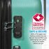 Sealey Dellonda Set 3-Piece Lightweight ABS Luggage Set with Integrated TSA Approved Combination Lock - Teal - DL126