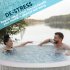 Sealey Dellonda 2-4 Person Inflatable Hot Tub/Spa with Smart Pump - Rattan Effect