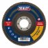 Sealey Flap Disc Aluminium Oxide 100mm 16mm Bore 120Grit