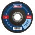 Sealey 115mm Zirconium Flap Discs 120Grit 22mm Bore - Pack of 10