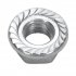 Sealey Zinc Plated Serrated Flange Nut M12 - Pack of 50