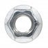 Sealey Zinc Plated Serrated Flange Nut M8 - Pack of 100