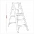 Sealey Fibreglass Step Ladder 4-Tread - BS EN 131