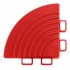 Sealey Polypropylene Floor Tile Corners 60 x 60mm, Red - Pack of 4