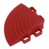 Sealey Polypropylene Floor Tile Corners 60 x 60mm, Red - Pack of 4