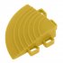 Sealey Polypropylene Floor Tile Corner 60 x 60mm Yellow - Pack of 4