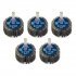 Sealey 40 x 20mm Abrasive Flap Wheel on 6mm Shaft Assorted Grit - Pack of 5