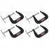 Sealey Junior C-Clamp Set 64mm x 64mm 4pc