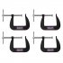 Sealey Junior C-Clamp Set 64mm x 64mm 4pc