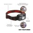 Sealey Rechargeable Head Torch with Auto-Sensor 3W SMD LED