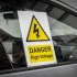 Sealey High Voltage Warning Sign 200 x 300mm