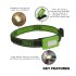 Sealey Rechargeable Head Torch with Auto-Sensor 2W COB LED - Green