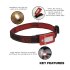 Sealey Rechargeable Head Torch with Auto-Sensor 2W COB LED - Red