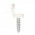 Sealey Numberplate Screw with Flip Cap 4.2 x 19mm, White - Pack of 50