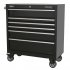 Sealey Premier Heavy-Duty Rollcab 930mm 6 Drawer - Black