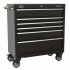 Sealey Premier Heavy-Duty Rollcab 930mm 6 Drawer - Black