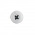 Sealey Numberplate Screw with Plastic Enclosed Head 4.8 x 18mm, White - Pack of 50