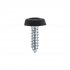 Sealey Numberplate Screw with Plastic Enclosed Head 4.8 x 18mm, Black - Pack of 50