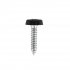 Sealey Numberplate Screw with Plastic Enclosed Head 4.8 x 24mm, Black - Pack of 50