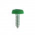 Sealey Numberplate Screws 4.8 x 18mm, Green - Pack of 50