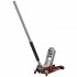 Sealey Premier Low Profile Aluminium Trolley Jack with Rocket Lift 2.5 Tonne