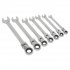 Sealey Siegen Flexi-Head Combination Ratchet Spanner Set 7pc