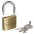 Sealey Siegen Brass Body Padlock with Brass Cylinder Keyed Alike - Pack of 4