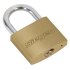 Sealey Siegen Brass Body Padlock with Brass Cylinder Keyed Alike - Pack of 4