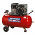 Sealey 100L Belt Drive Air Compressor with Cast Cylinders & Wheels 3hp