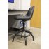 Sealey Premier Industrial Pneumatic Workshop Stool with Adjustable Height Swivel Seat & Back Rest