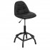 Sealey Premier Industrial Pneumatic Workshop Stool with Adjustable Height Swivel Seat & Back Rest