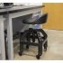 Sealey Premier Industrial Pneumatic Creeper Stool with Adjustable Height Swivel Seat & Back Rest