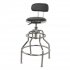 Sealey Pneumatic Workshop Stool with Adjustable Height Swivel Seat & Back Rest