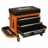 Sealey Mechanic's Utility Seat & Toolbox - Orange