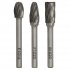 Sealey Tungsten Carbide Rotary Burr Set 3pc - Ripper/Coarse