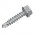 Sealey Zinc Plated Self-Drilling Hex Head Screw 4.2 x 19mm - Pack of 100