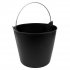 Sealey Heavy-Duty Flexi Tub 26L with Metal Handle - Black