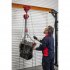 Sealey Portable Adjustable Gantry Crane with Geared Trolley Combo 1 Tonne