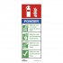 Sealey Worksafe Powder Fire Extinguisher Safety Sign - Rigid Plastic