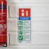 Sealey Worksafe Powder Fire Extinguisher Safety Sign - Rigid Plastic